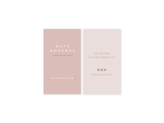 Modern Business Card Template Blush Pack