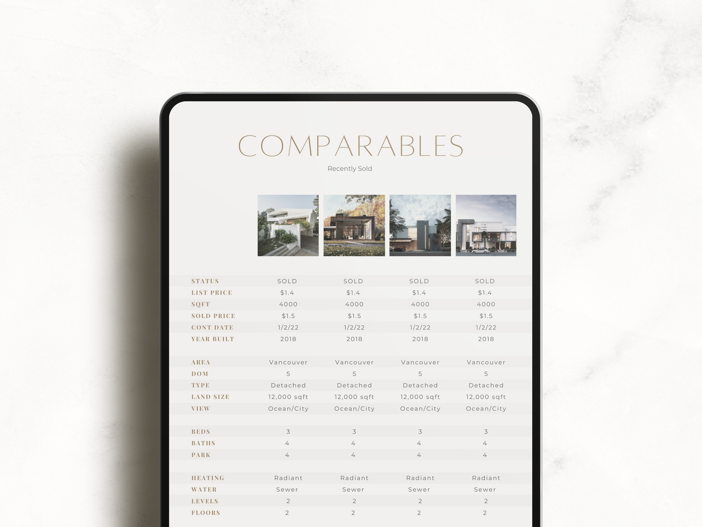 Harper Real Estate CMA and Seller's Guide Canva Brochure