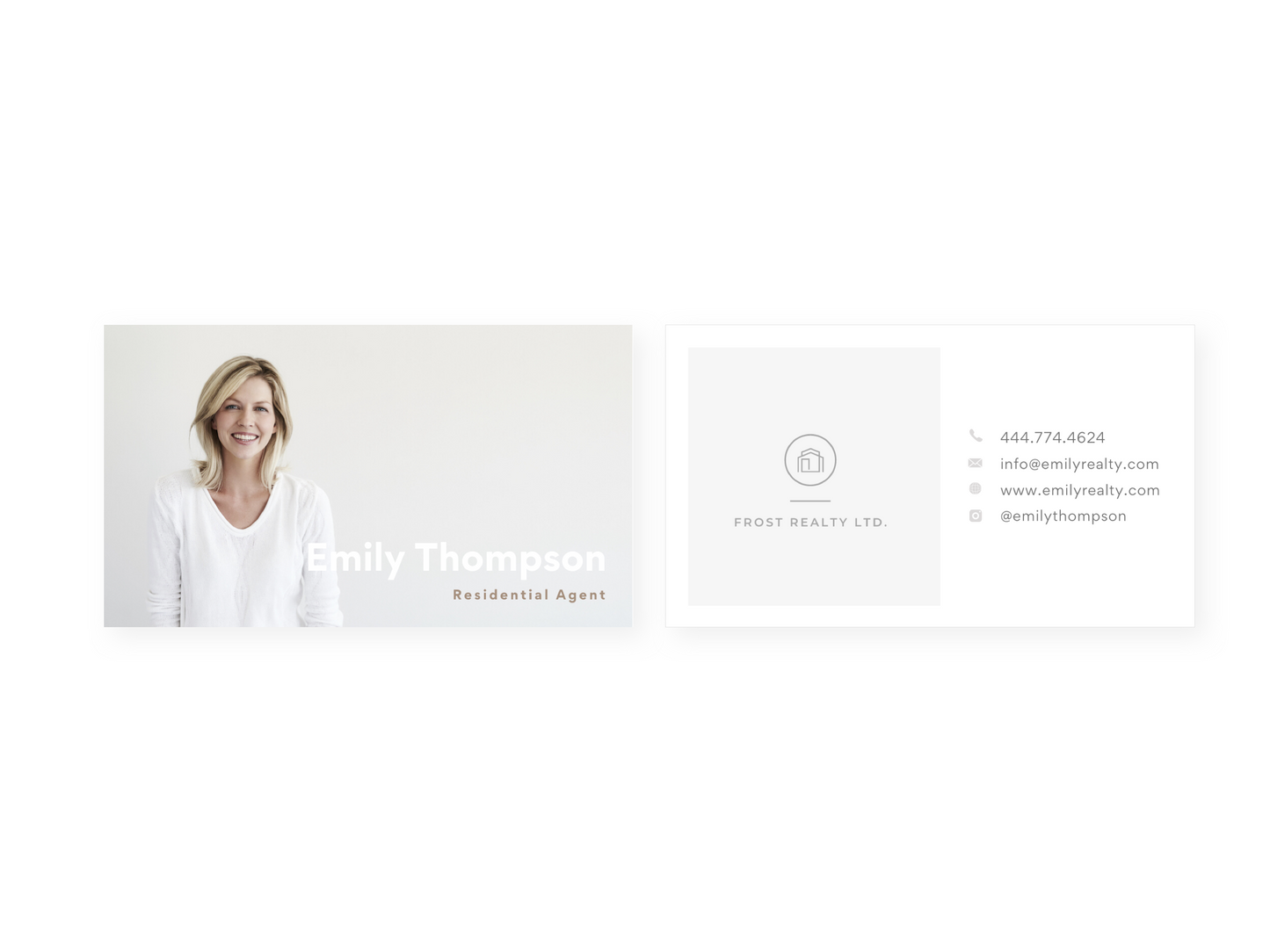 London Modern, Editable Business Card Template for Canva