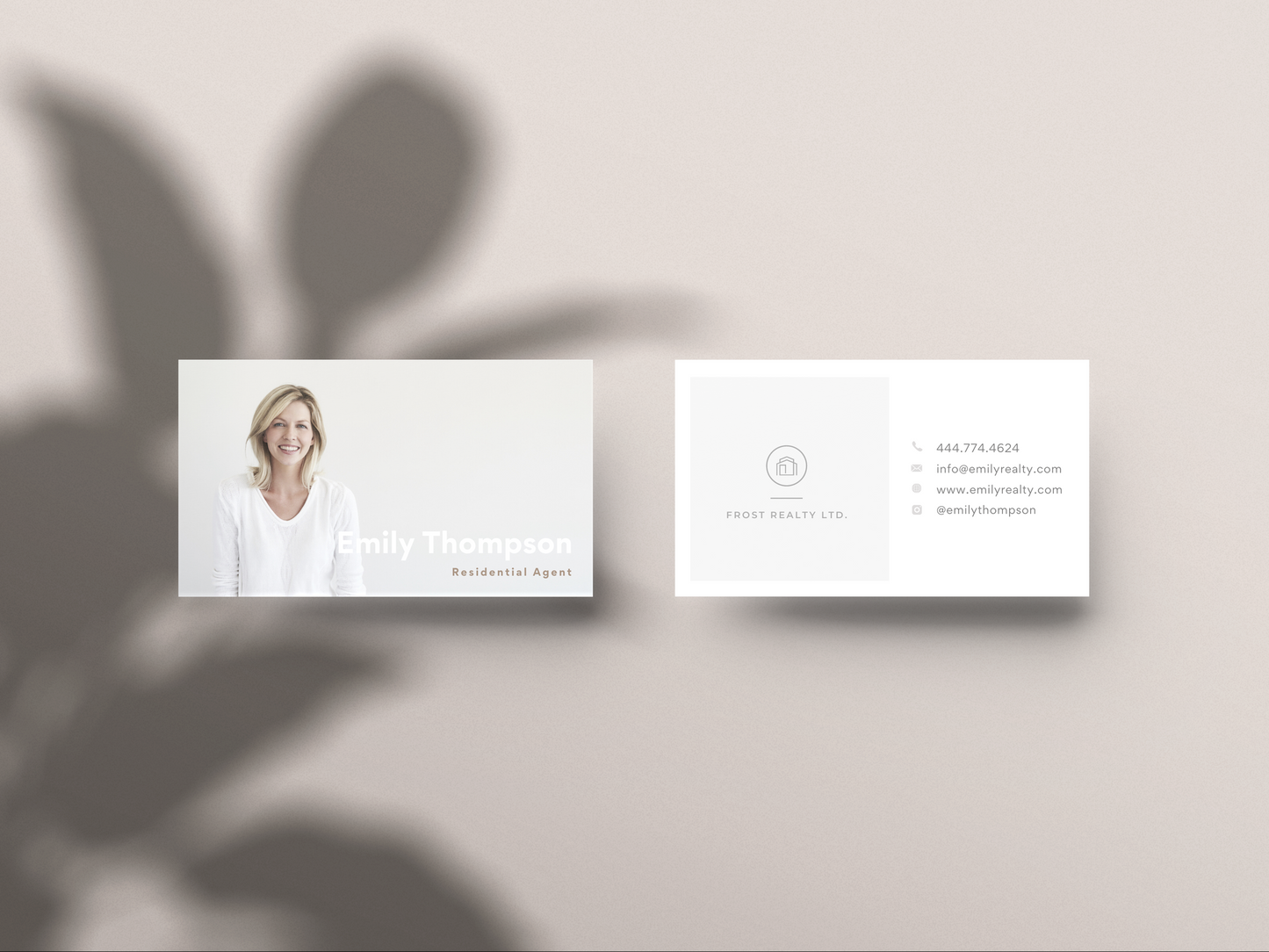 London Modern, Editable Business Card Template for Canva