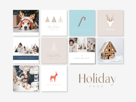 10 Modern Holiday Realtor Greeting Card Templates