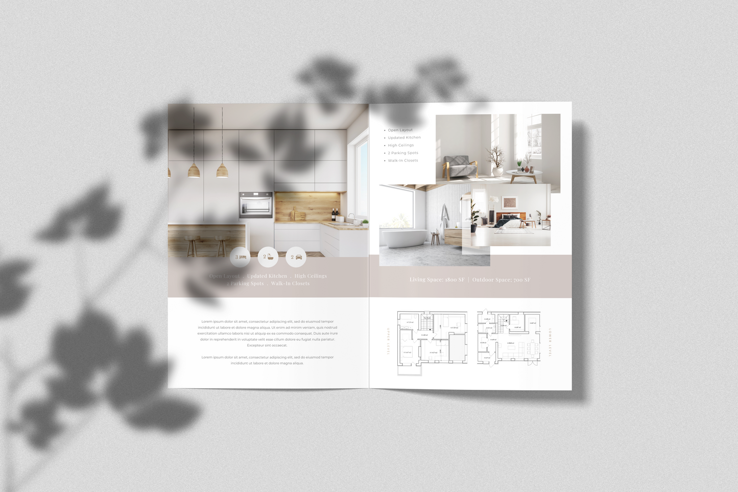 Harper Real Estate Bi-Fold Feature Sheet Template