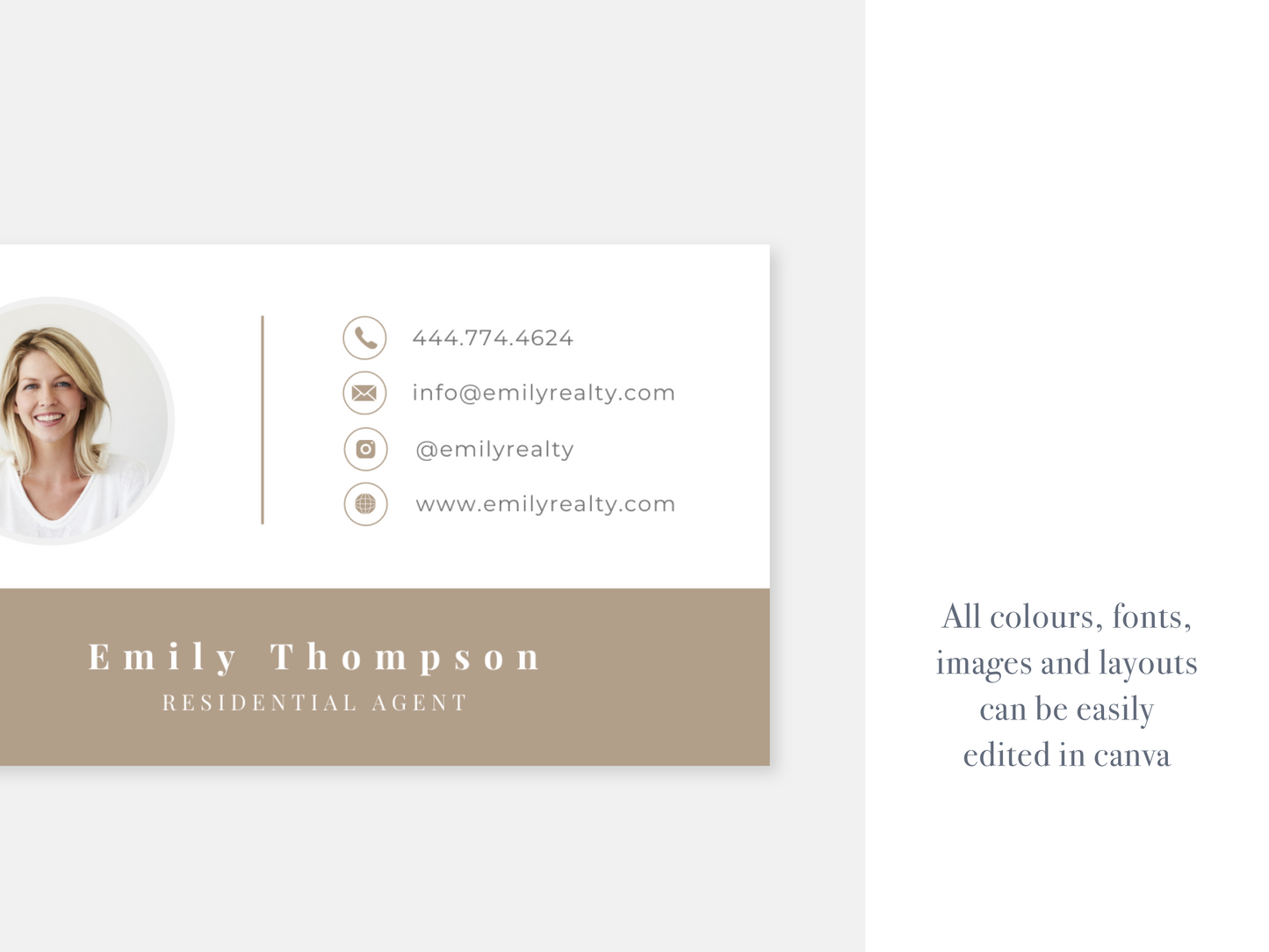 Harper Realtor Business Card Template