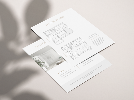 Harper Real Estate 8.5 x 11 Home Feature Sheet Template
