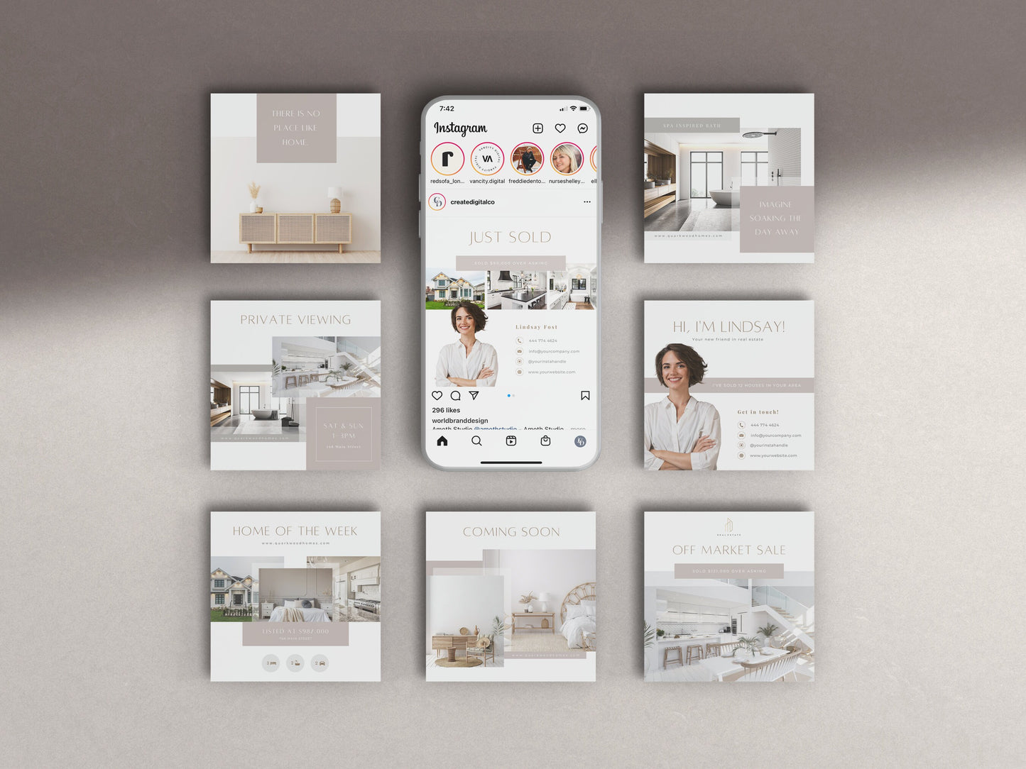 Harper Real Estate Instagram Post Templates