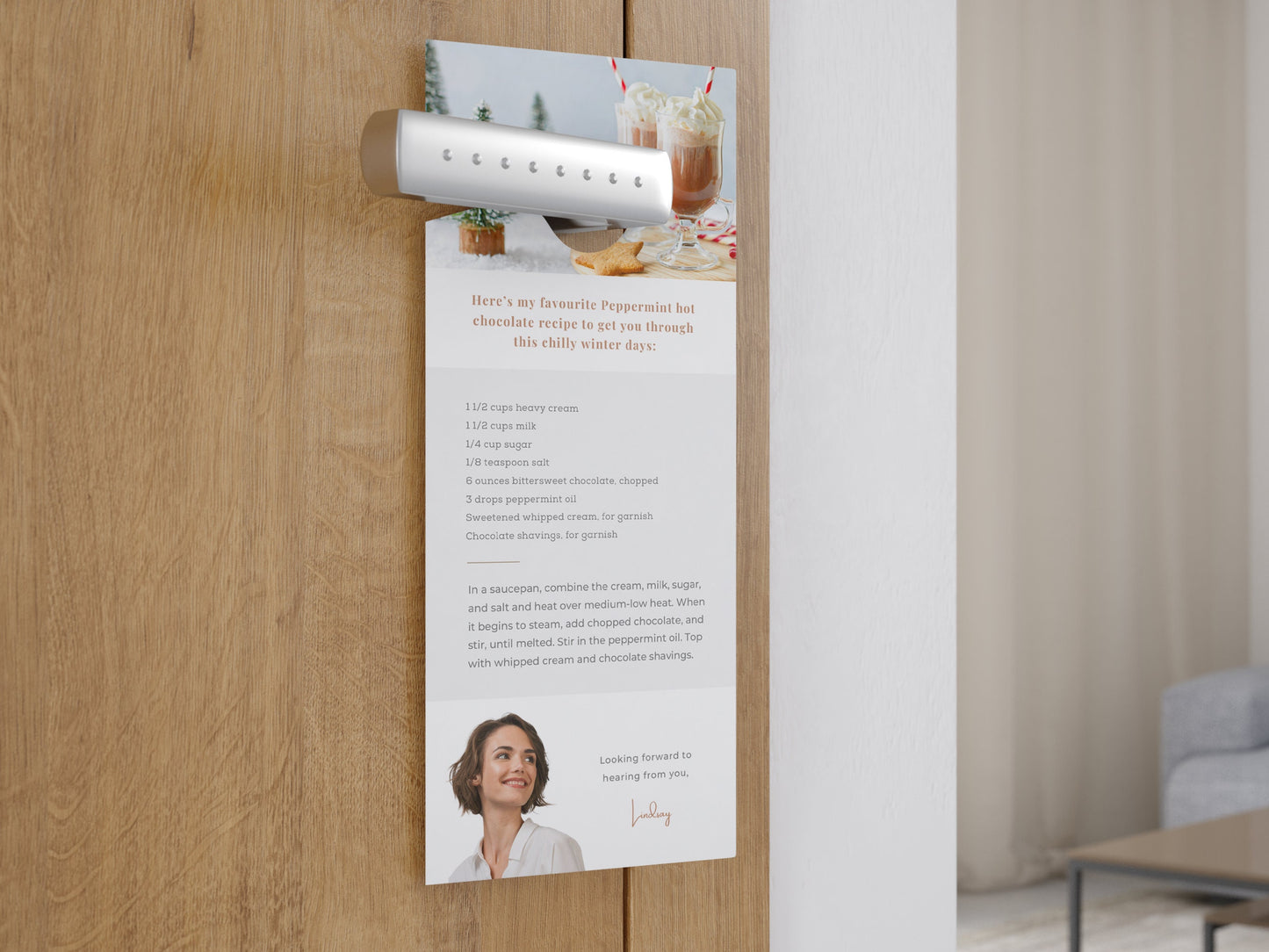 Realtor Winter Printable Door Hanger