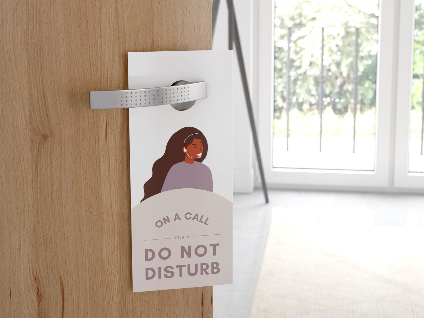 Personalized Work From Home Door Knob Hanger