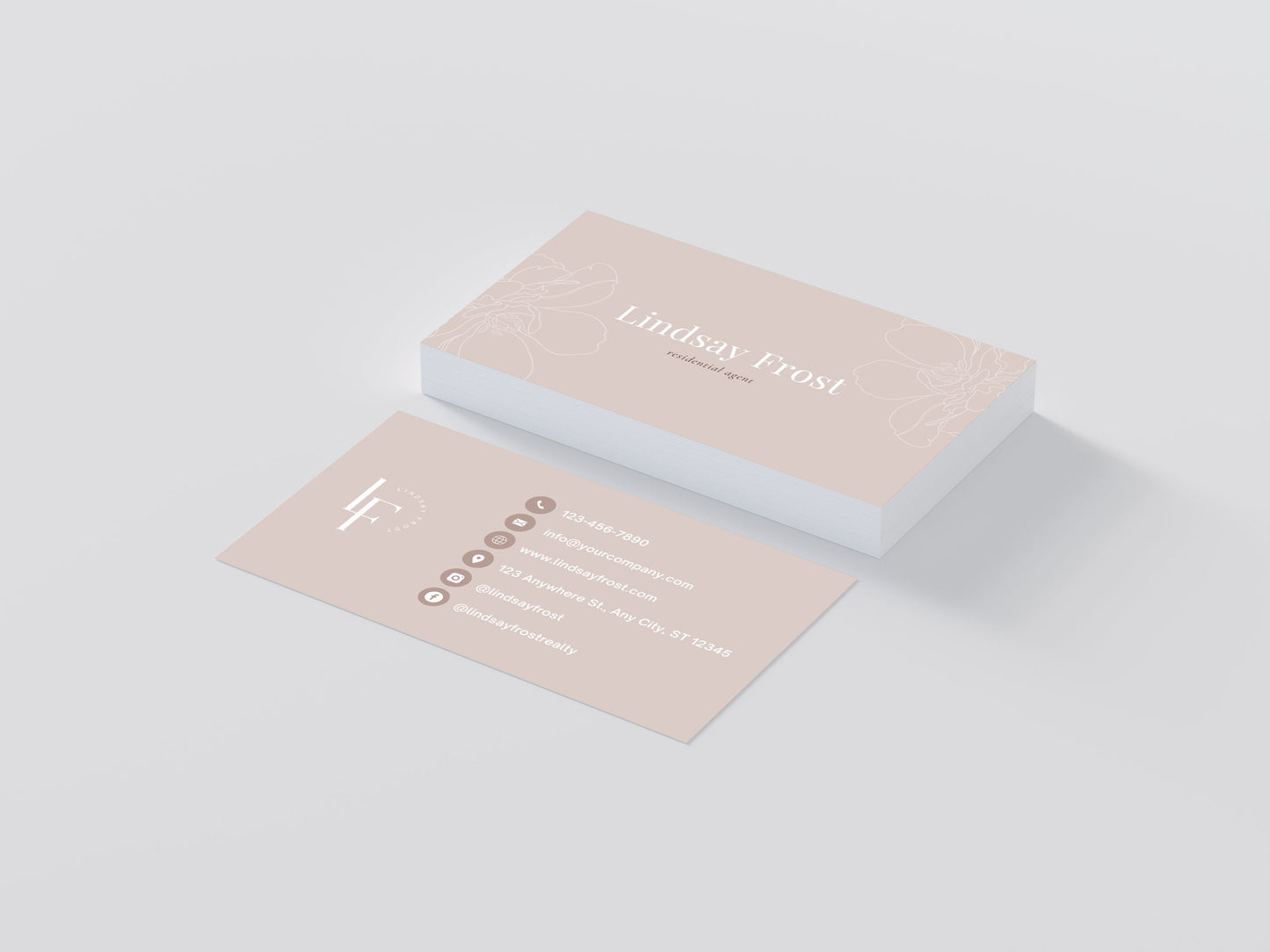 Stella Minimalist & Modern Customizable Business Card Template