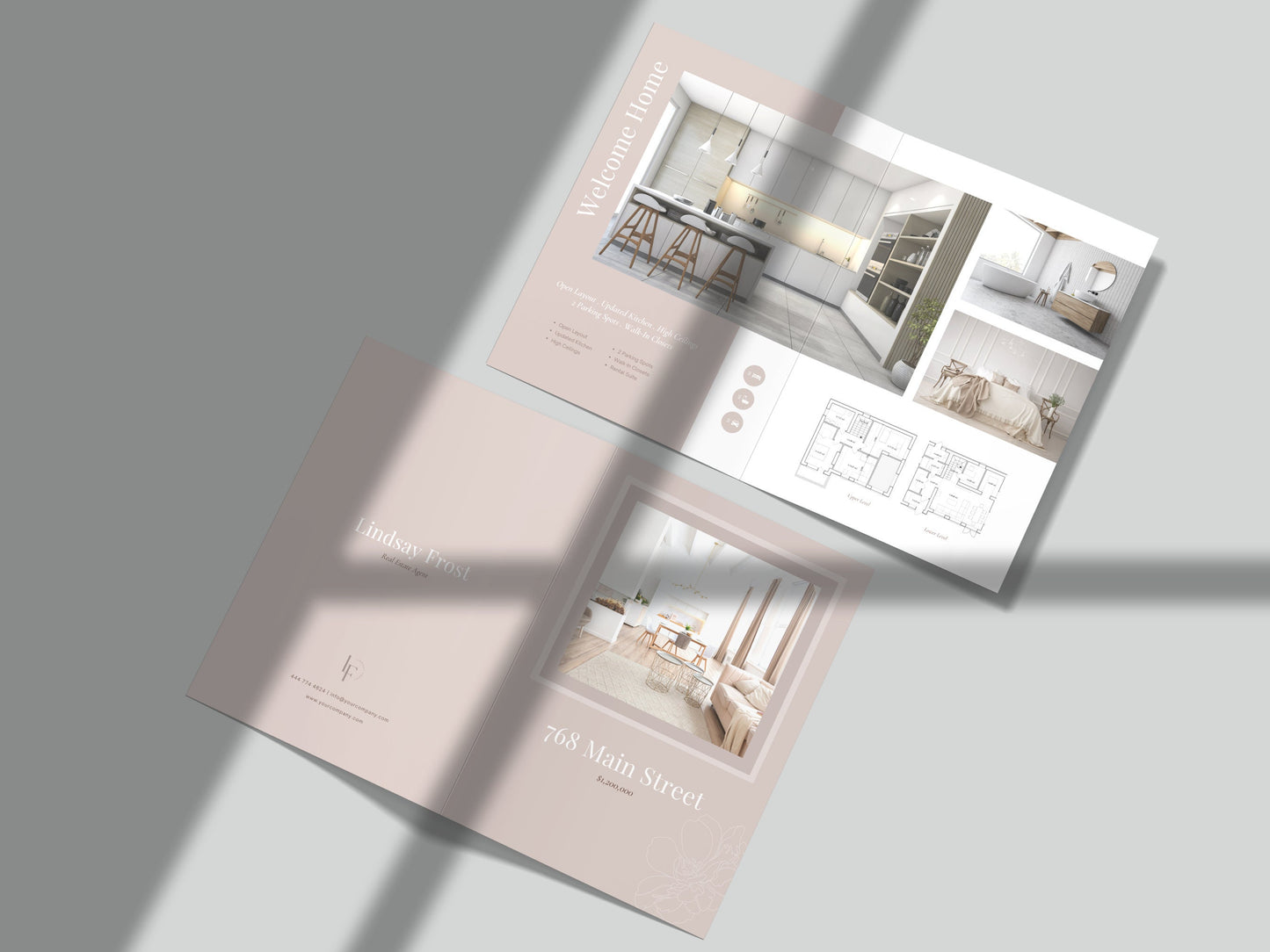 Stella Real Estate 17 x 11 inch Bifold Flyer Marketing Template