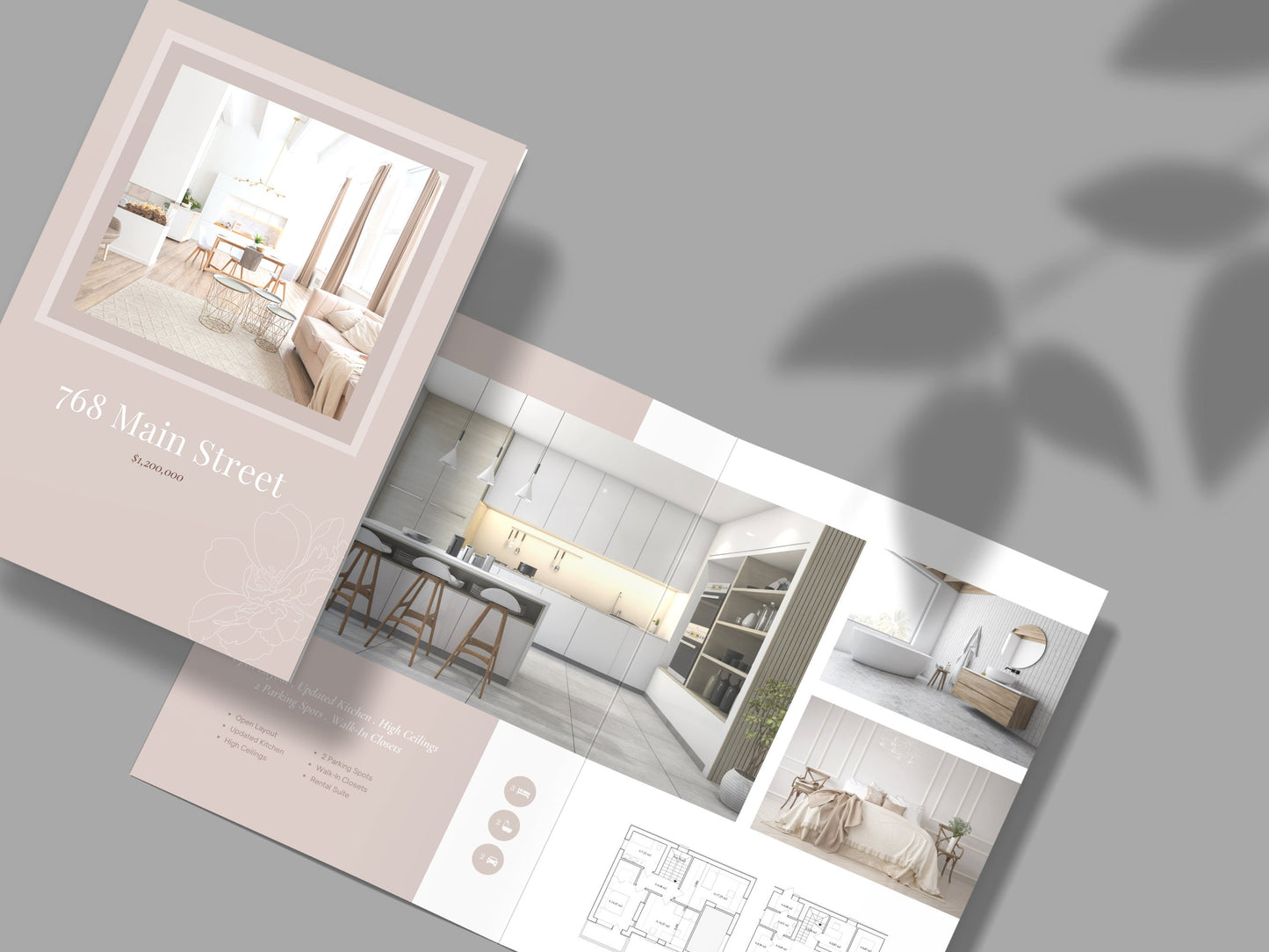 Stella Real Estate 17 x 11 inch Bifold Flyer Marketing Template