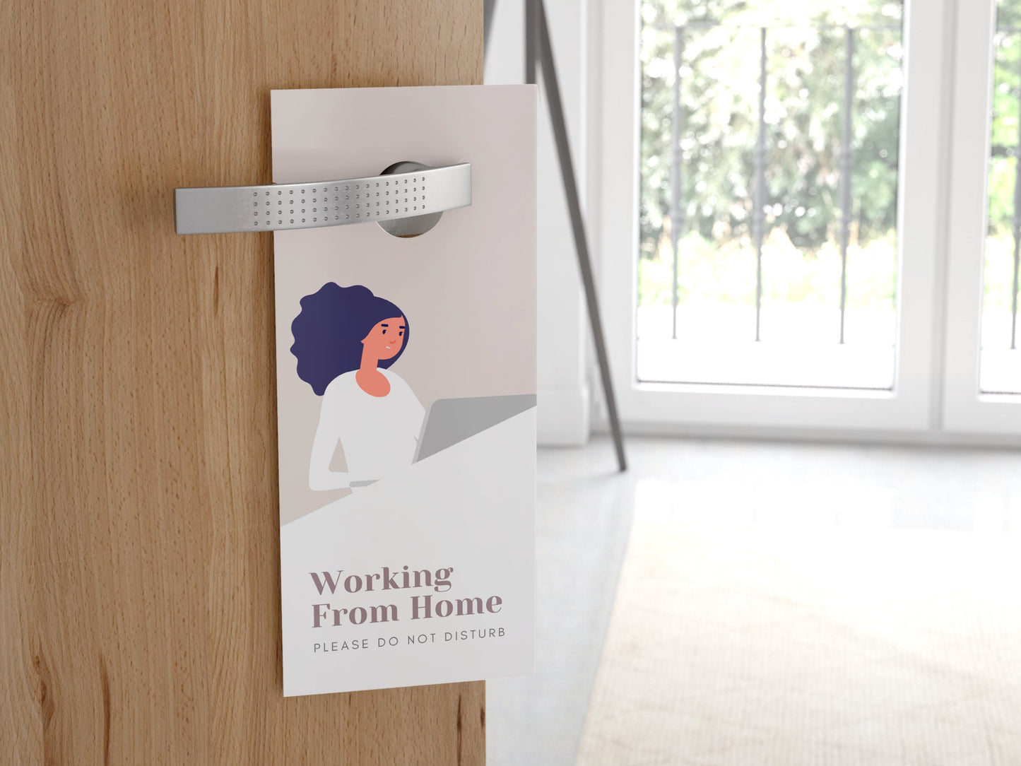 Personalized do not disturb door hanger sign