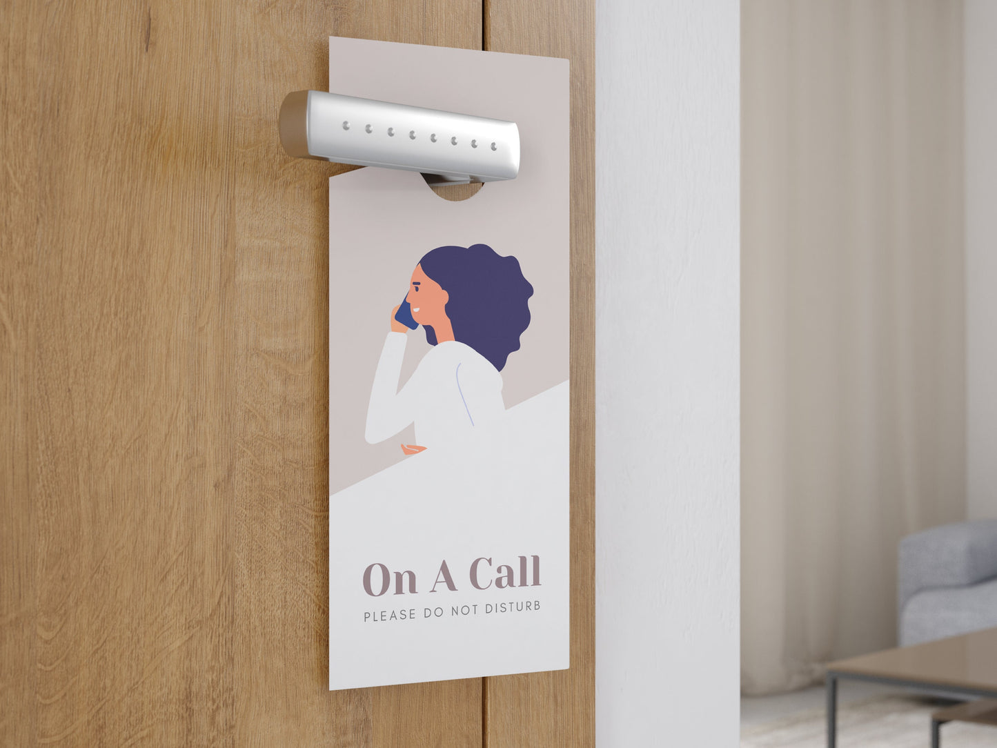 Personalized do not disturb door hanger sign