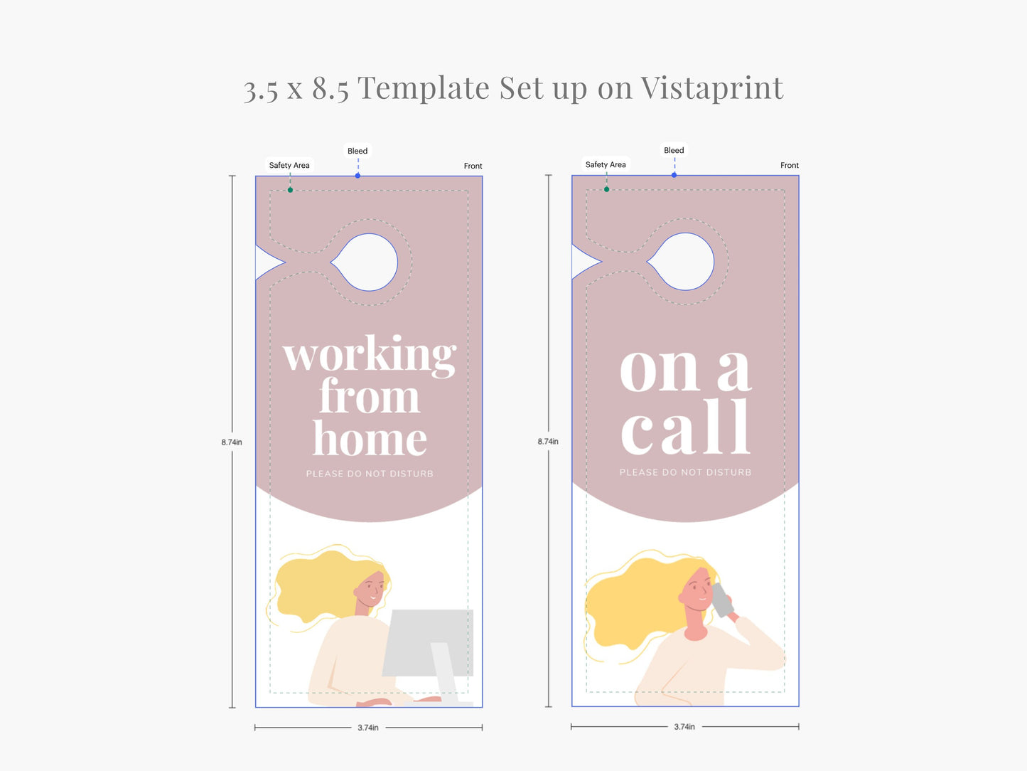 Modern & Editable Do Not Disturb Door Sign