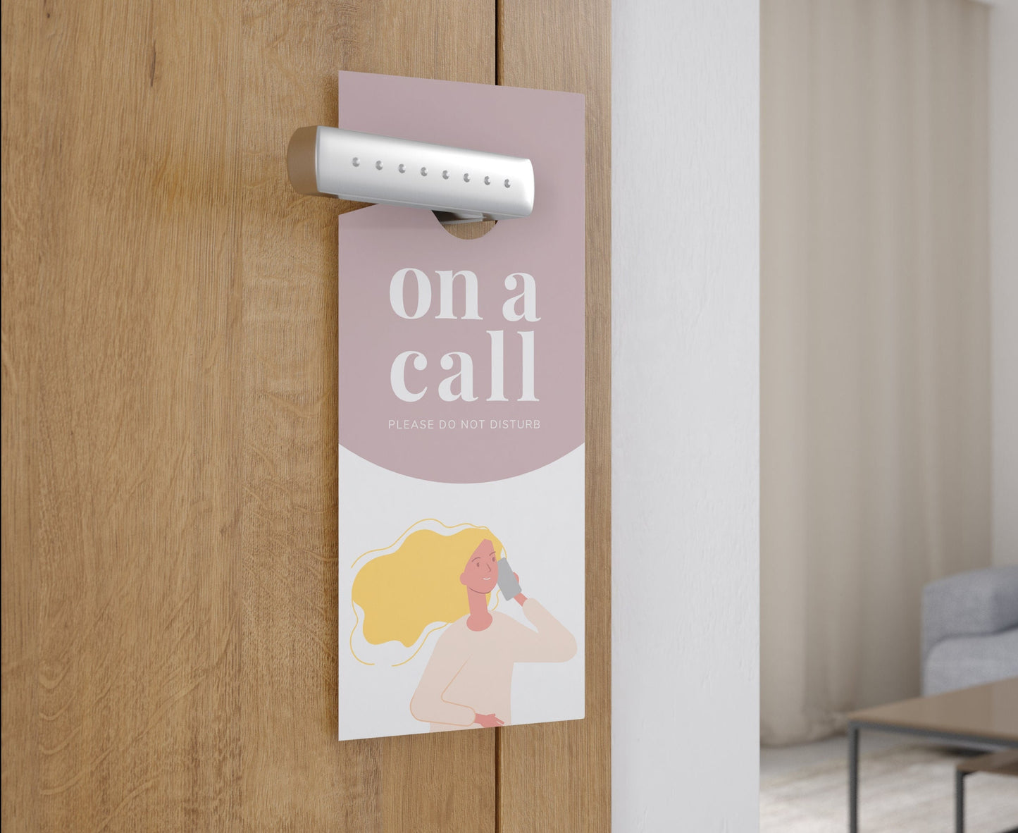 Modern & Editable Do Not Disturb Door Sign