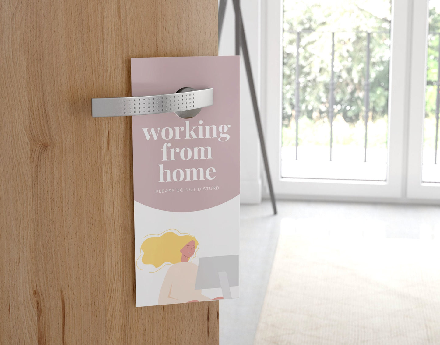 Modern & Editable Do Not Disturb Door Sign