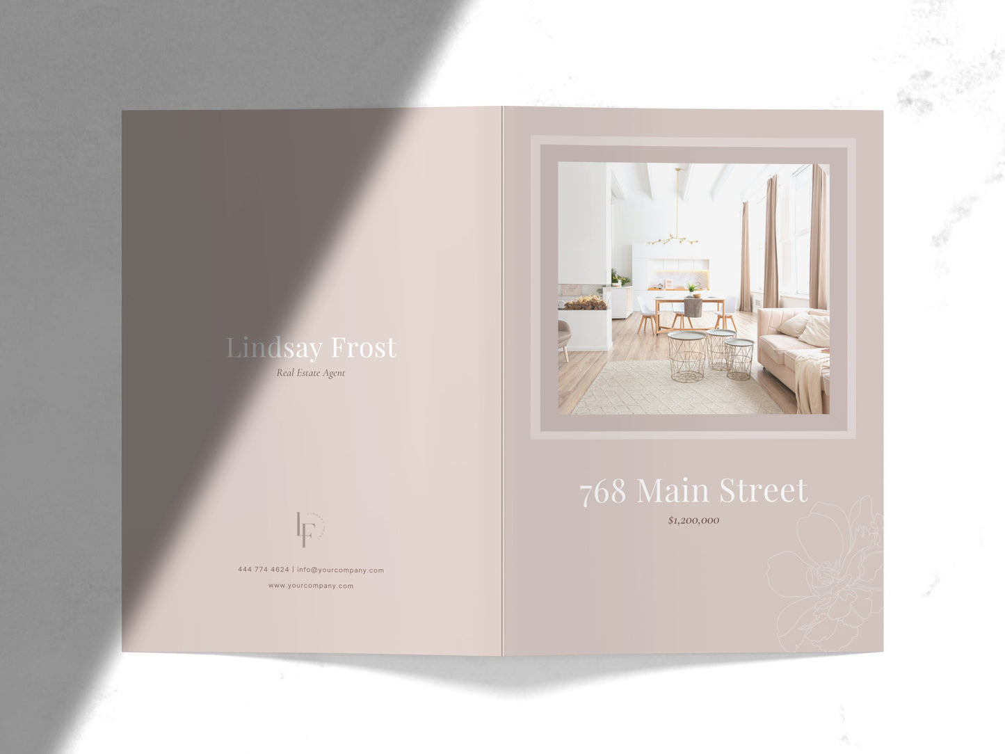 Stella Real Estate 17 x 11 inch Bifold Flyer Marketing Template